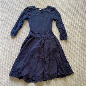 Teens/ Womens Hard Tail 2- Piece Navy Cotton Top/ Skirt